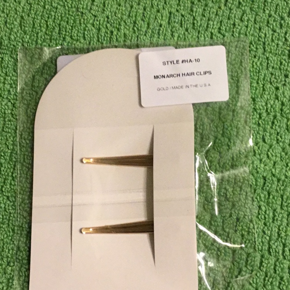 NIP Monarch Gold Hair Clip Set - Picture 2 of 4